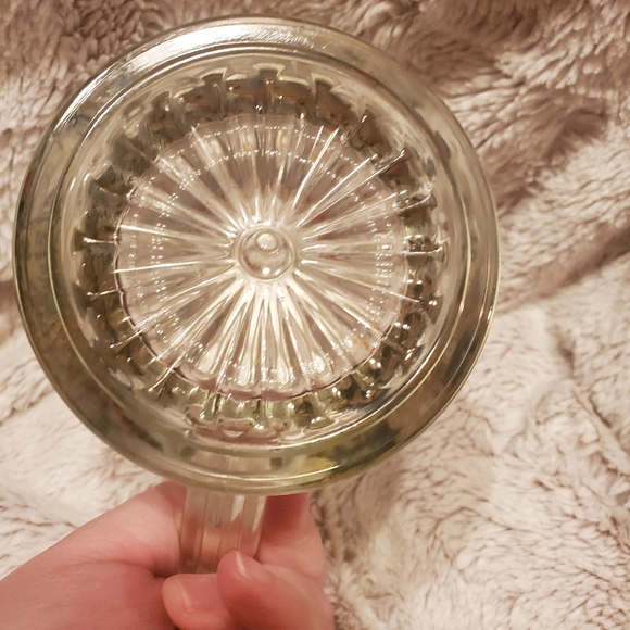 Vintage German Beer Stein Clear Glass w/ Pewter Lid Mallard Duck Painting - Picture 7 of 7